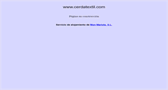 Desktop Screenshot of cerdatextil.com