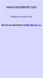 Mobile Screenshot of cerdatextil.com