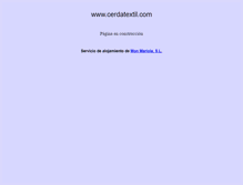Tablet Screenshot of cerdatextil.com